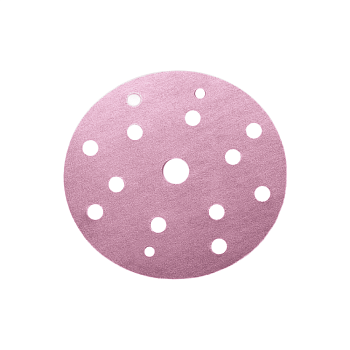 Наждачная бумага SIA Р60 в кругах  siaspeed D=150мм, 15 отв.РОЗОВАЯ